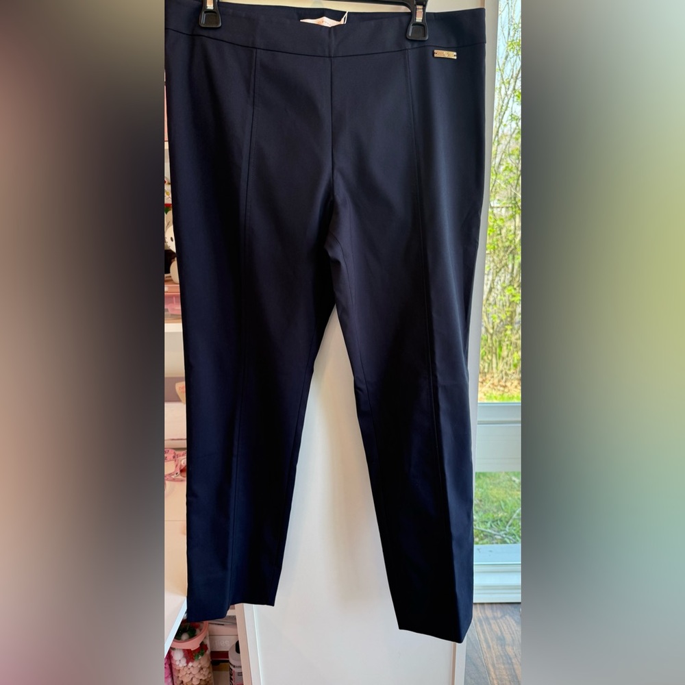 Tory Burch NWT Callie Skinny Ankle Pants Classic Navy Size 10 - Picture 2 of 12